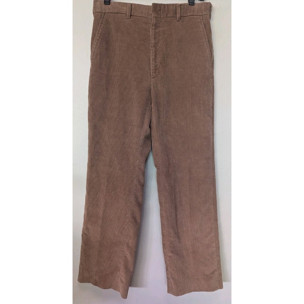 Haggar Men's Corduroy Brown Pants, Size 38/30